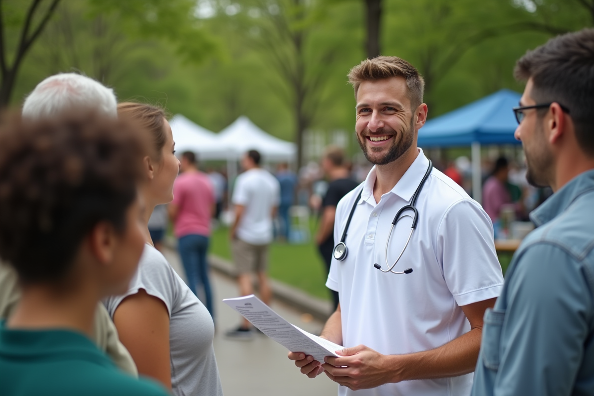 Infirmier de santé communautaire lors d
